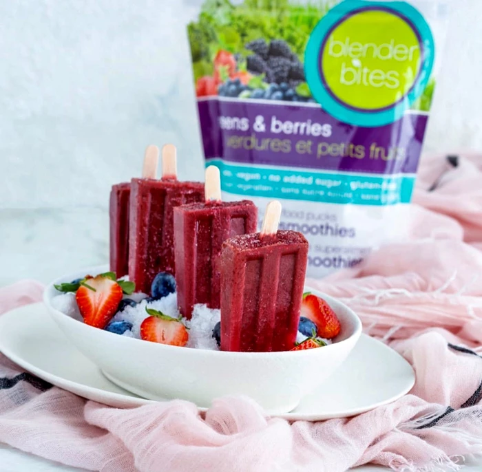 Blender Bites Renames and Reformulates its Greens and Berries Frozen  Smoothie Pucks, 2021-09-13